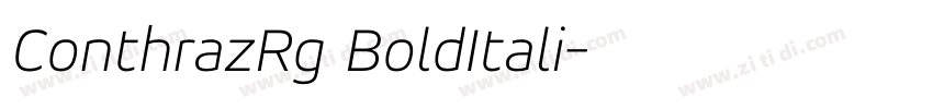 ConthrazRg BoldItali字体转换
